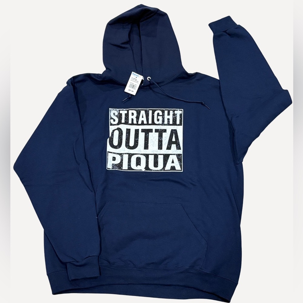 Men’s Navy Blue Graphic Hoodie